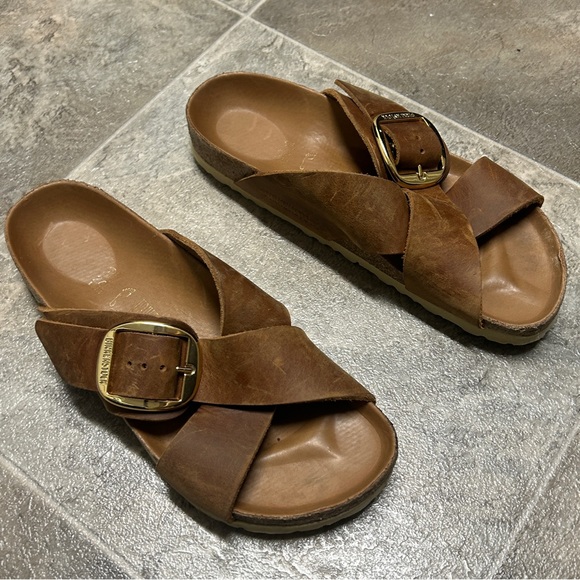 Birkenstock Siena Big Buckle Oiled Leather 🤎—Size 6-6.5 - Picture 4 of 15